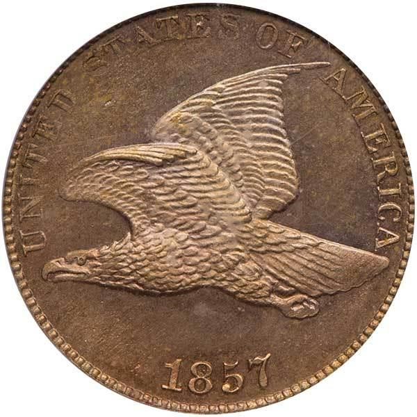 image for: 1C 1857 FLYING EAGLE PCGS PR64 CAM CAC