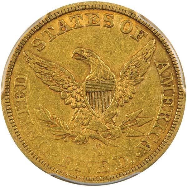 image for: $5 1863-S PCGS XF40