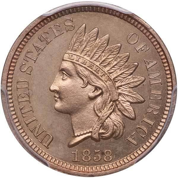 image for: 1C 1858 J-212 PCGS PR63 CAC