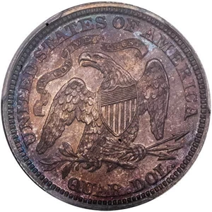 image for: 25C 1866 MOTTO PCGS PR65