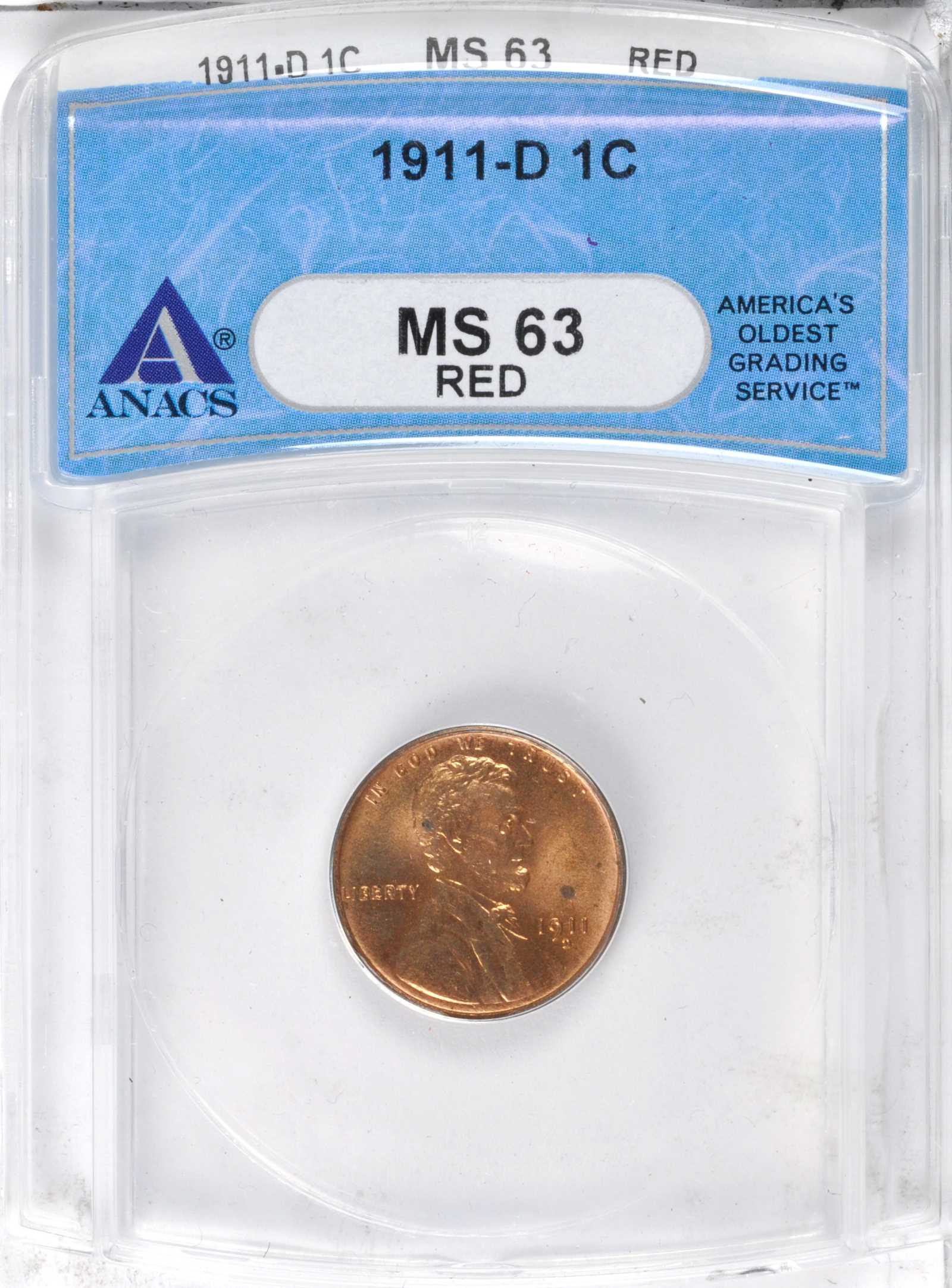 1911-D 1c MS RD MS63 RD CAC thumbnail 8