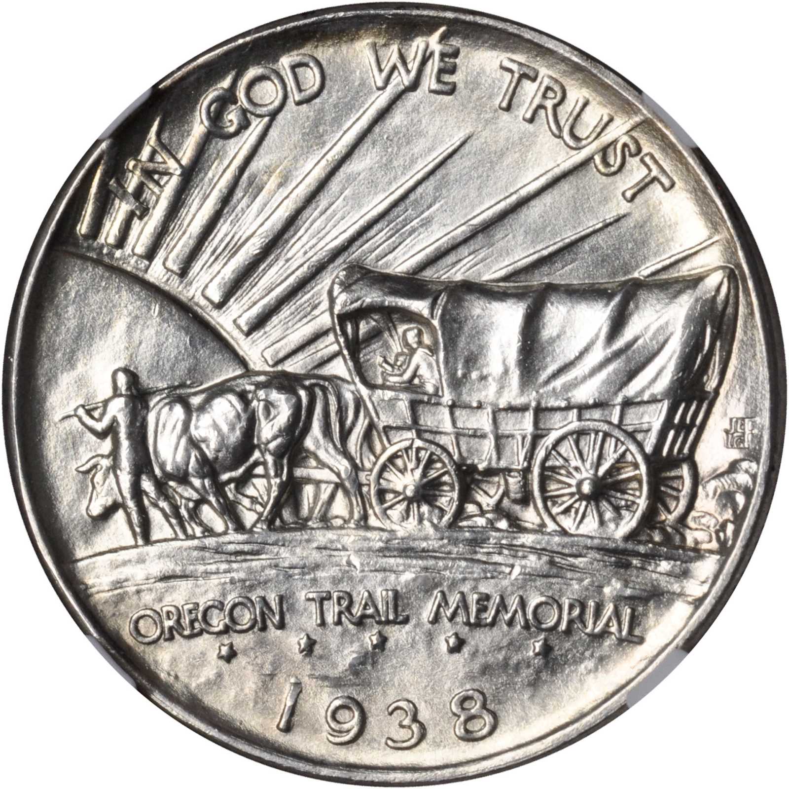 1938-D Oregon Trail Memorial. Unc Details--Improperly Cleaned (NGC).