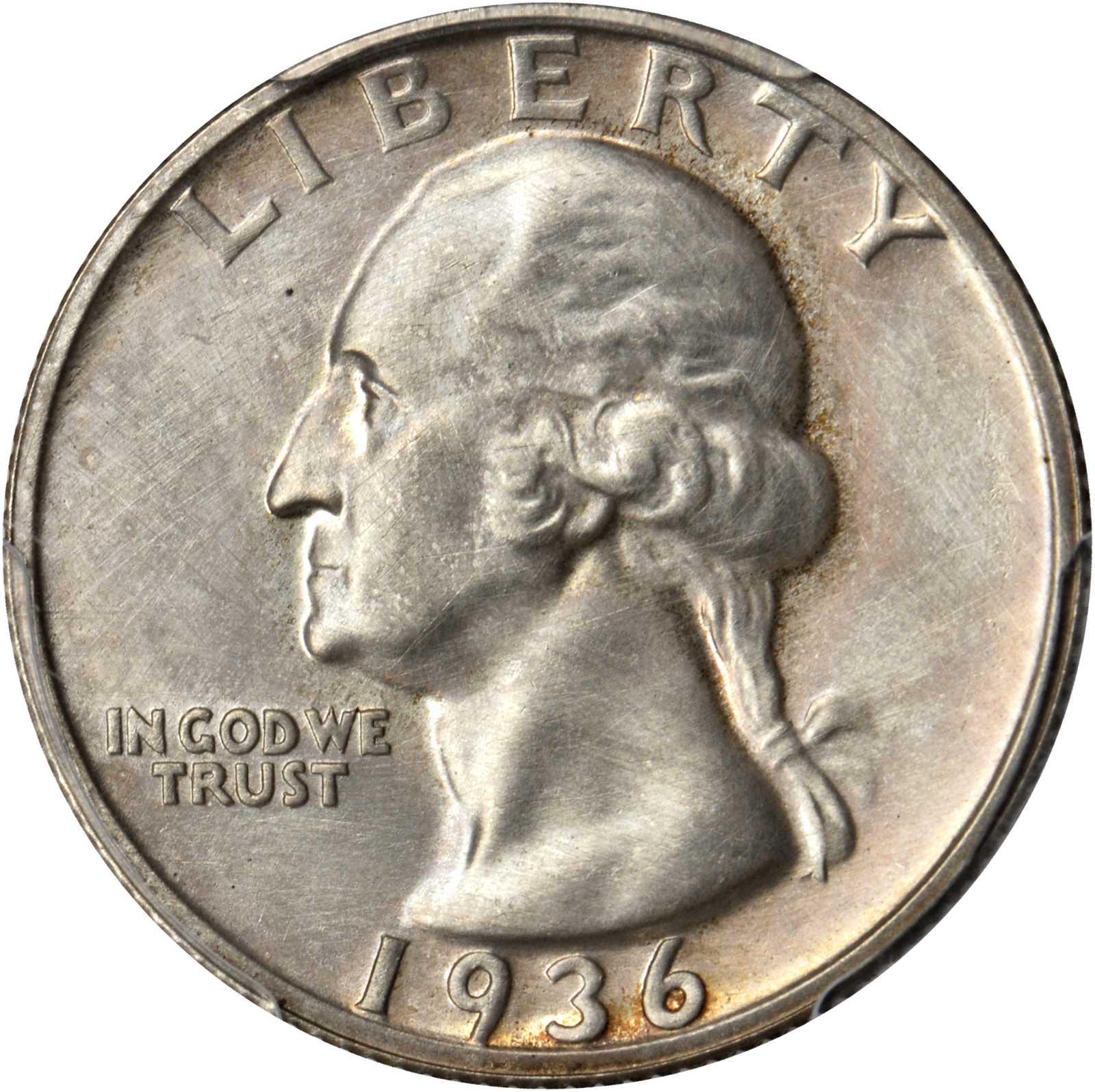 1936 Washington Quarter. Proof. Unc Details--Cleaning (PCGS).