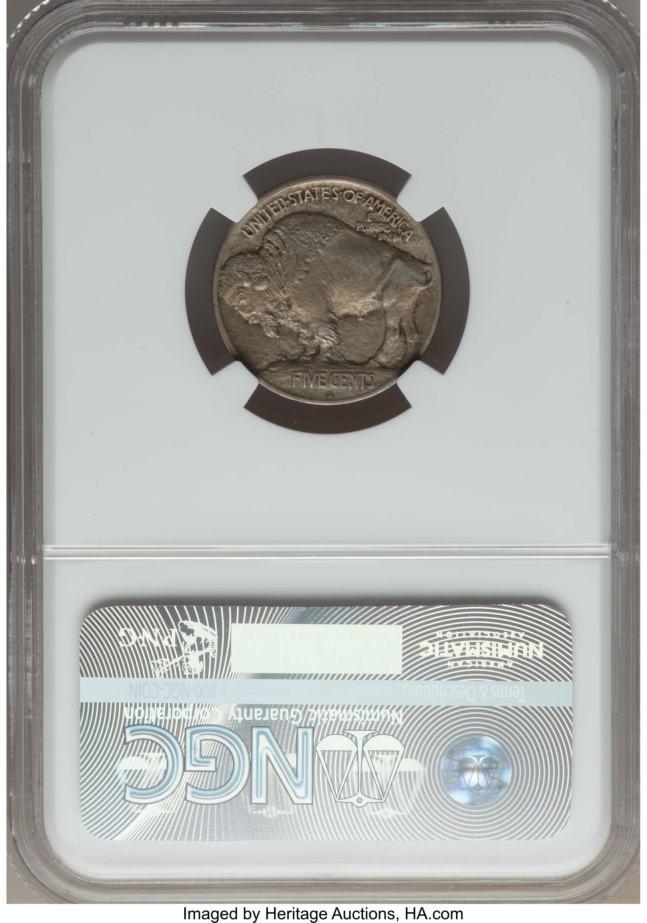 1913-D 5c Buffalo, Type 1 AU53 thumbnail 2