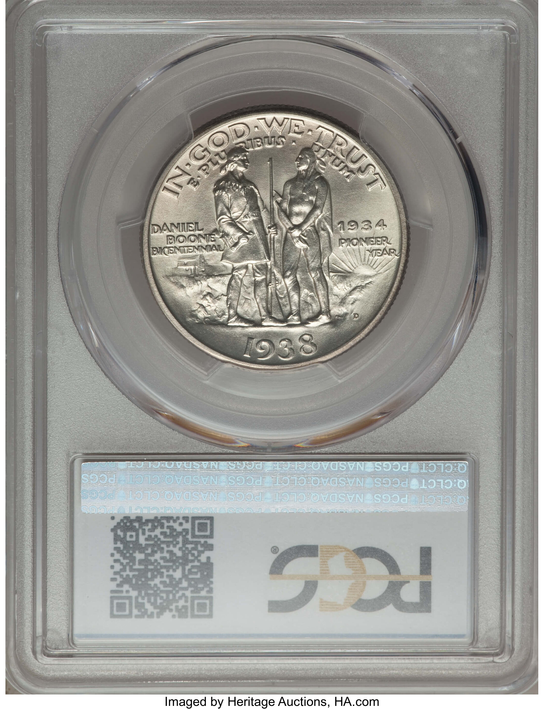 1938-D 50c Boone XF45 CAC thumbnail 7