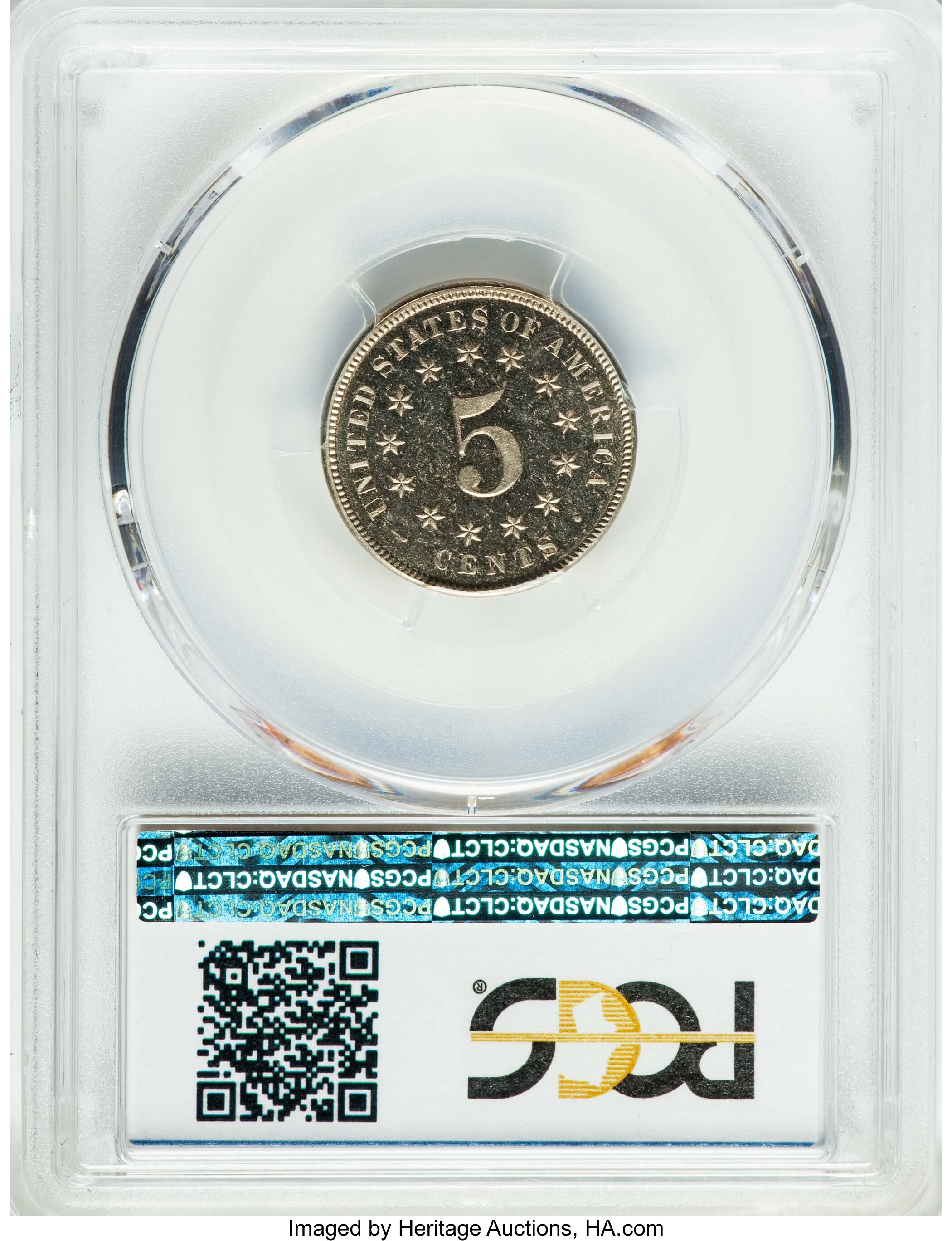 1880 5c PR CAM PR64 CAM CAC thumbnail 14