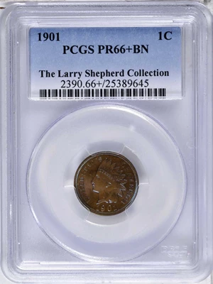 image for: 1901 Indian Cent. Proof-66+ BN (PCGS).