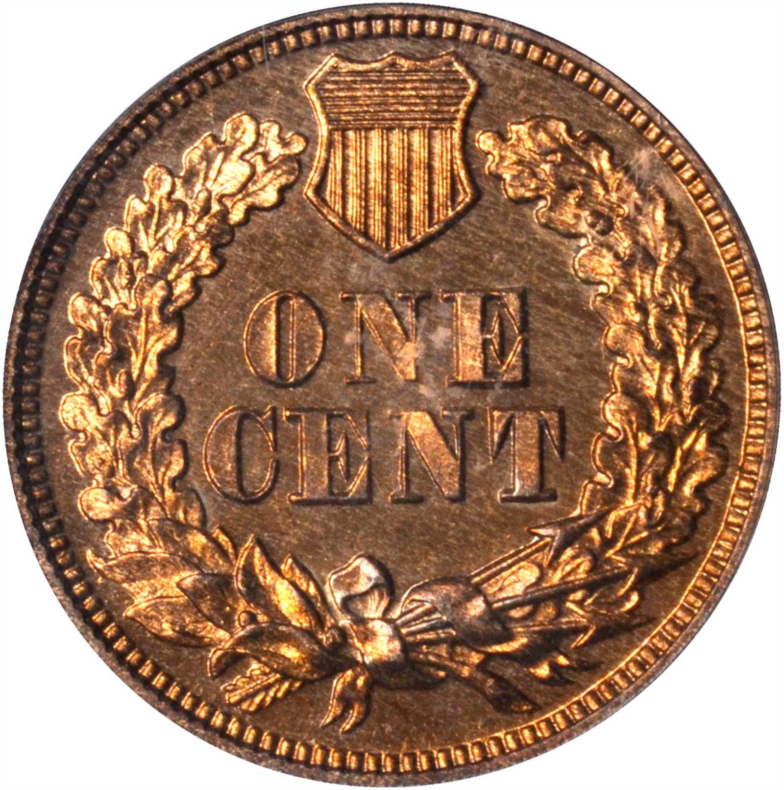 image for: 1868 Indian Cent. Proof-65 RD (PCGS).