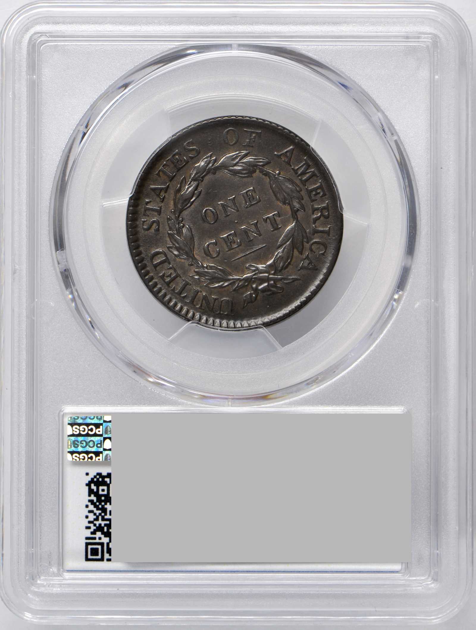 image for: 1817 Matron Head Cent. N-10. Rarity-1. Noyes Die State-C/B. AU-55 (PCGS).