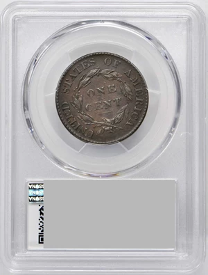 image for: 1822 Matron Head Cent. N-7. Double Profile. Rarity-4. Noyes Die State-B/D. EF Details�Environmental Damage (PCGS).