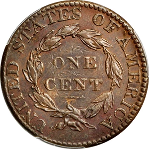 image for: 1825 Matron Head Cent. N-10. Rarity-3. Noyes Die State-B/A. EF-40 (PCGS).