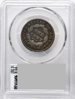 image for: 1835 Matron Head Cent. N-18. Small 8, Small Stars. Rarity-4+. Noyes Die State-C/A. VG-8 (PCGS).
