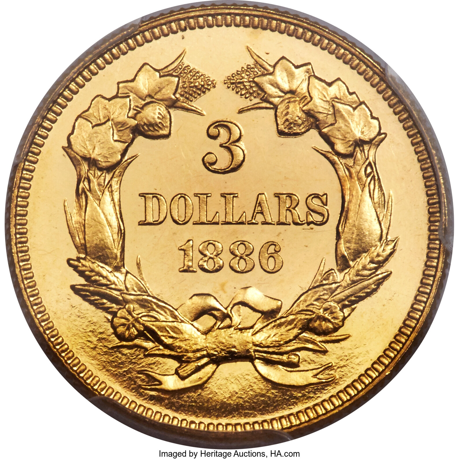 image for: 1886 $3 PR64+ Deep Cameo PCGS. CAC....