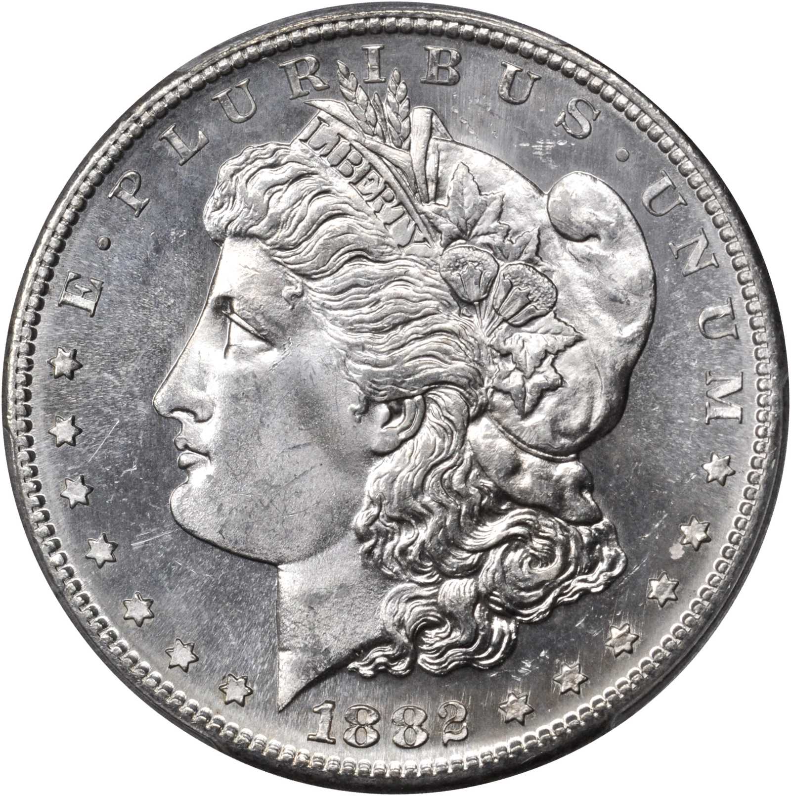 1882-S Morgan Silver Dollar. MS-65 PL (PCGS).