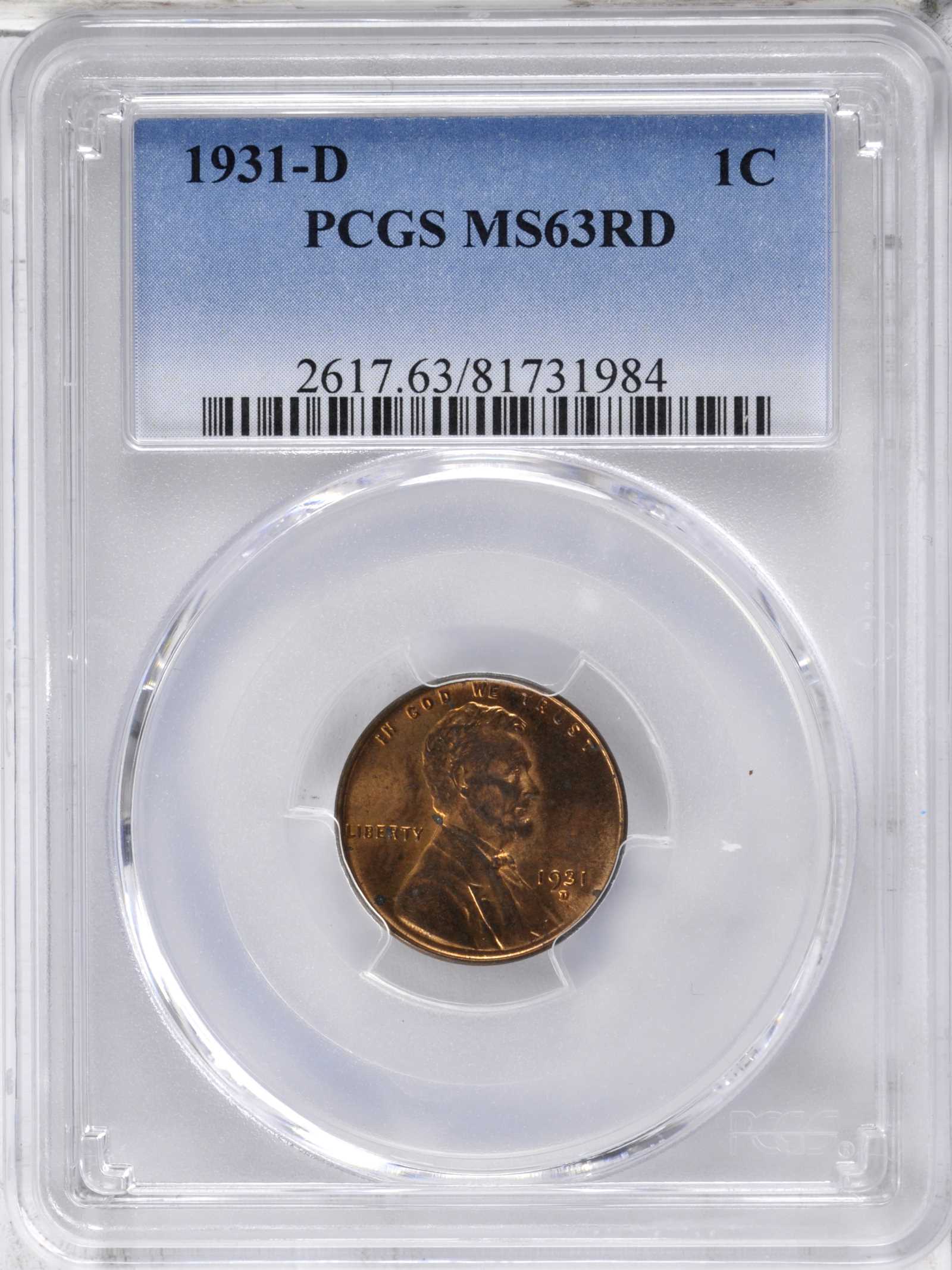 1931-D 1c MS RD MS63 RD thumbnail 14
