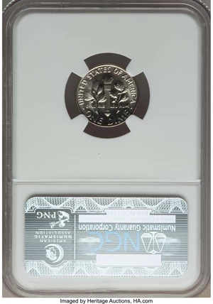 image for: 1966 10C SMS MS69 Full Bands NGC. NGC Census: (0/0). PCGS Population: (4/0). Mintage 2,260,000....