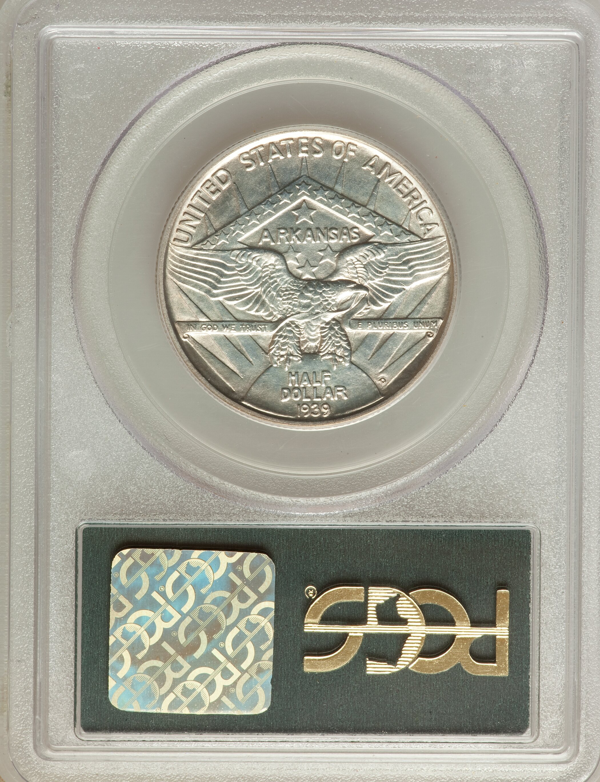 1939-D 50c Arkansas AU55 thumbnail 9