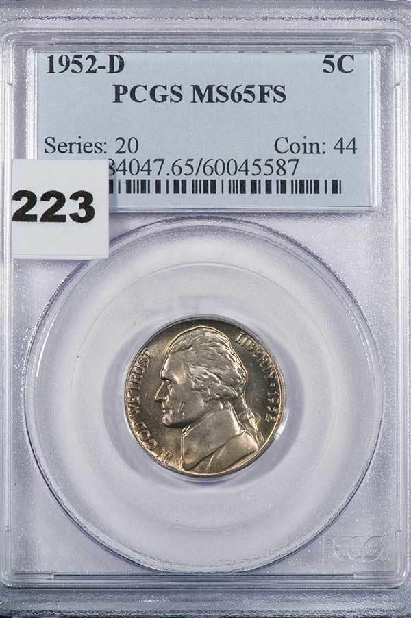 image for: 5C 1952-D PCGS MS65FS