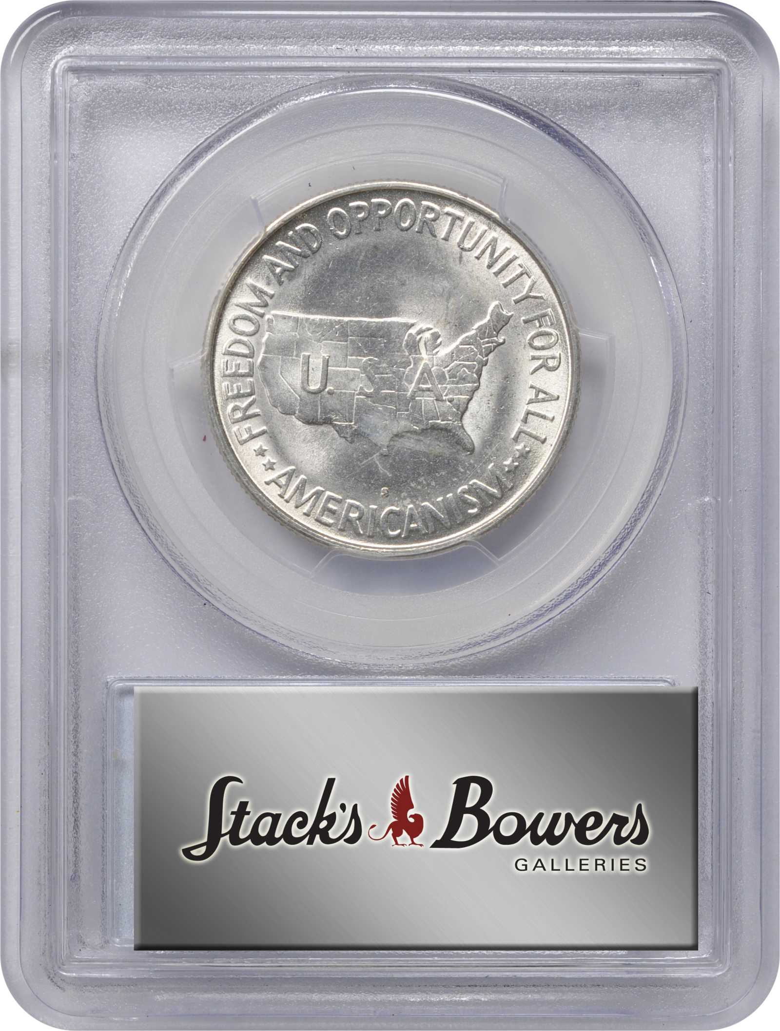 1953-S 50c Washington-Carver VF35 CAC thumbnail 8