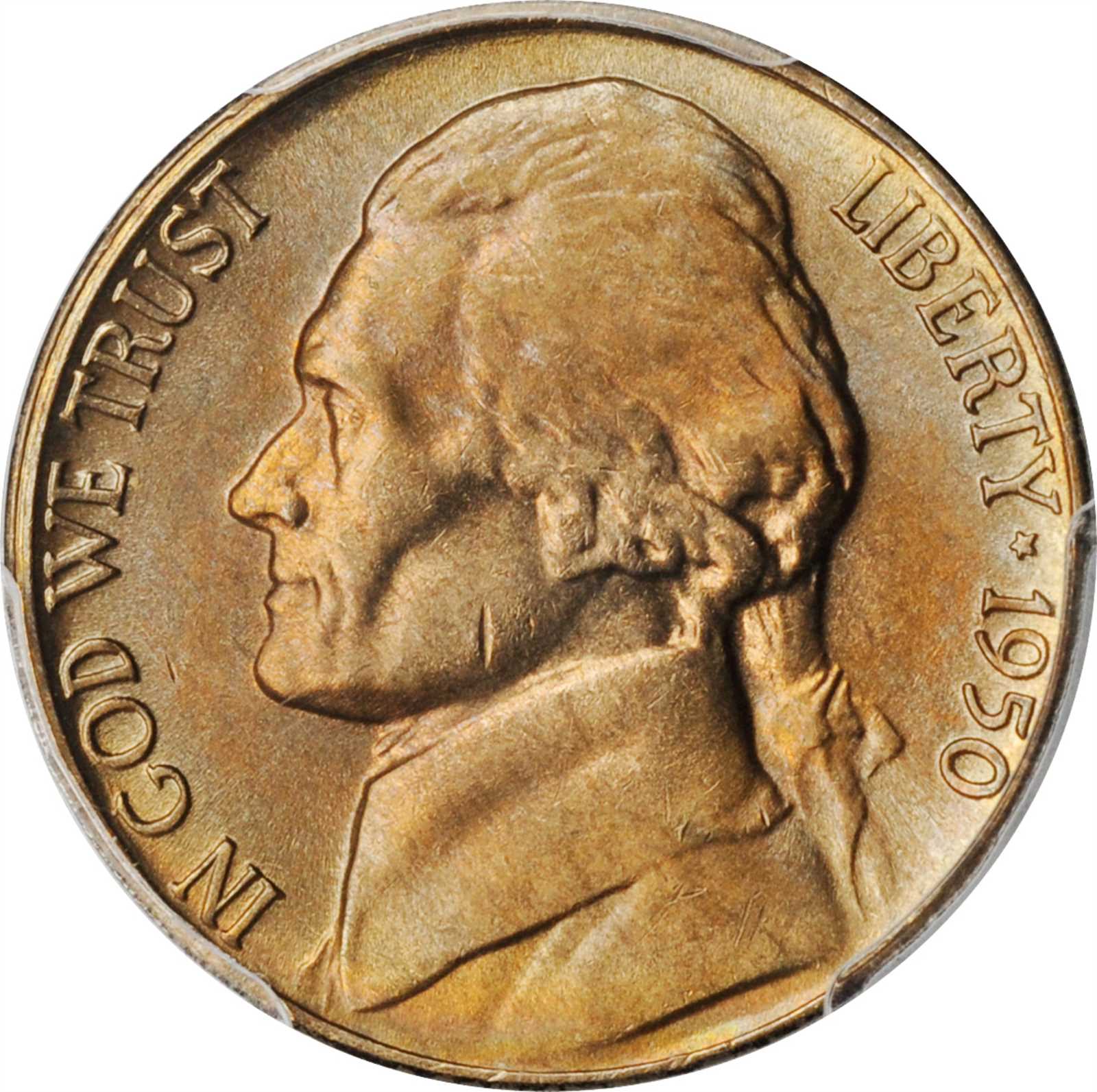 1950-D Jefferson Nickel. MS-65 FS (PCGS).