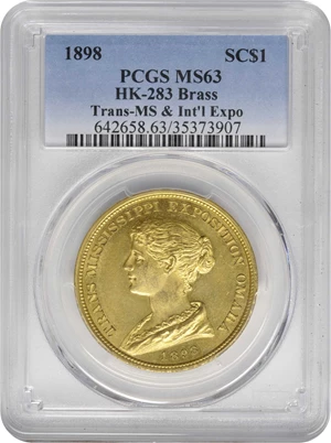 image for: 1898 Trans-Mississippi and International Exposition. Official Medal. HK-283. Rarity-4. Brass. MS-63 (PCGS).
