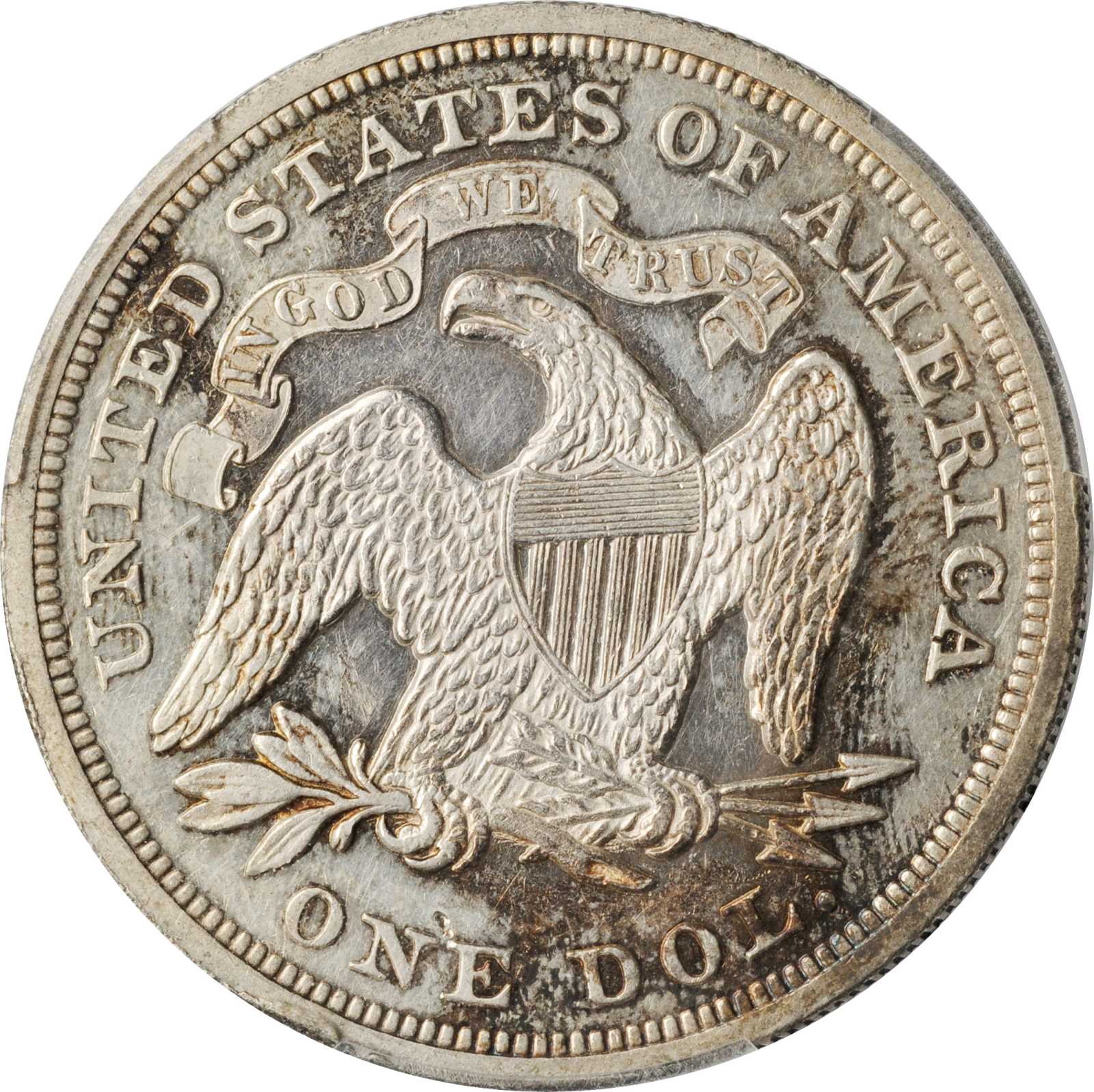 1872 $1 AU55 thumbnail 6