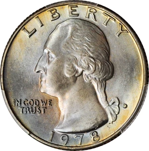 image for: 1978-D Washington Quarter. MS-65 (PCGS).