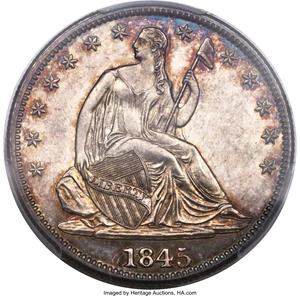image for: 1845 50C PR64 Cameo PCGS. CAC....