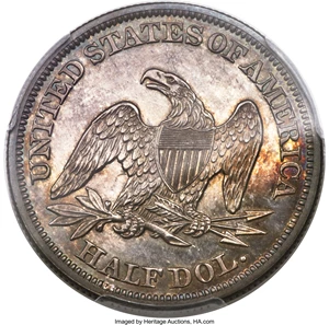 image for: 1845 50C PR64 Cameo PCGS. CAC....