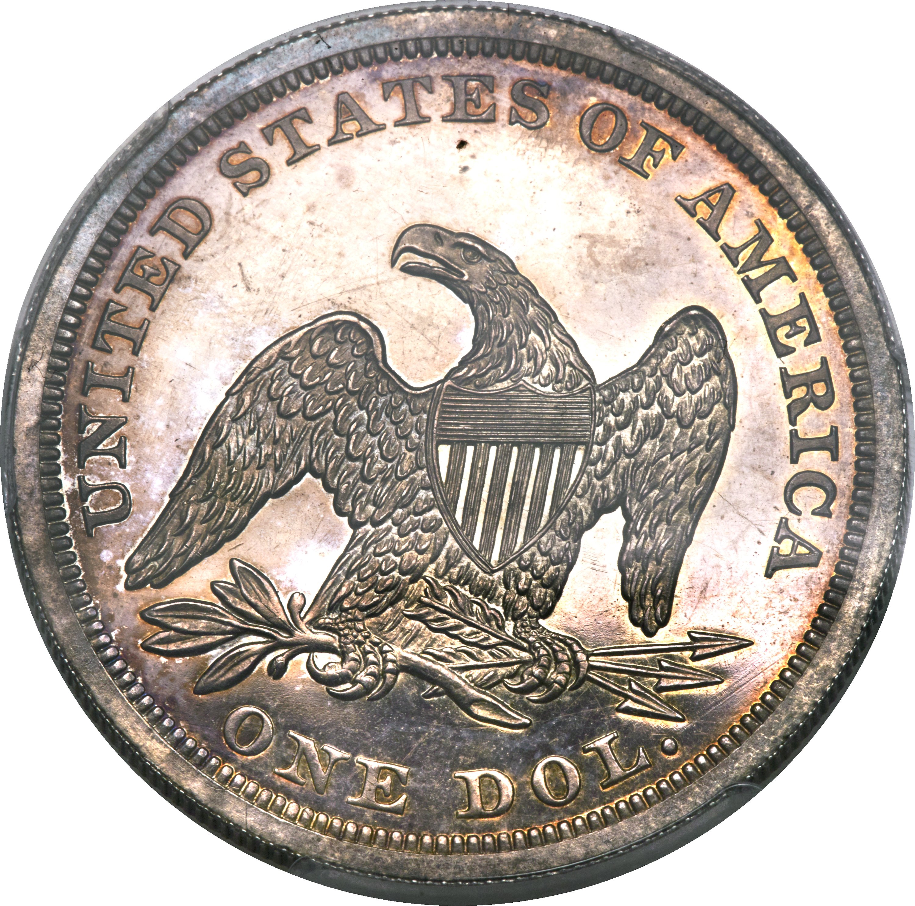 image for: 1851 $1 Restrike PR63 Cameo PCGS....
