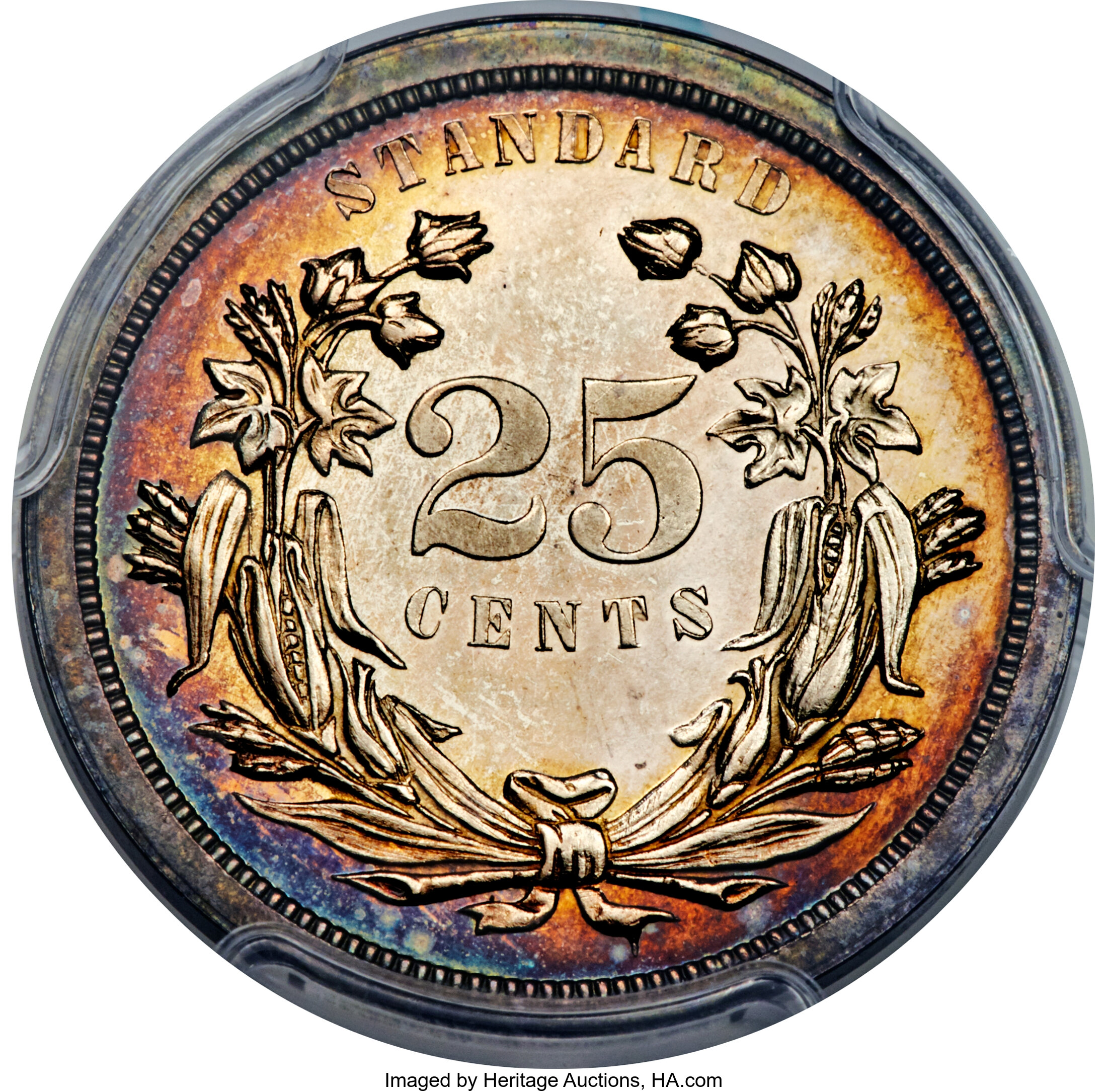 image for: 1870 25C Standard Silver Quarter, Judd-877, Pollock-974, Low R.7, PR64+ PCGS....