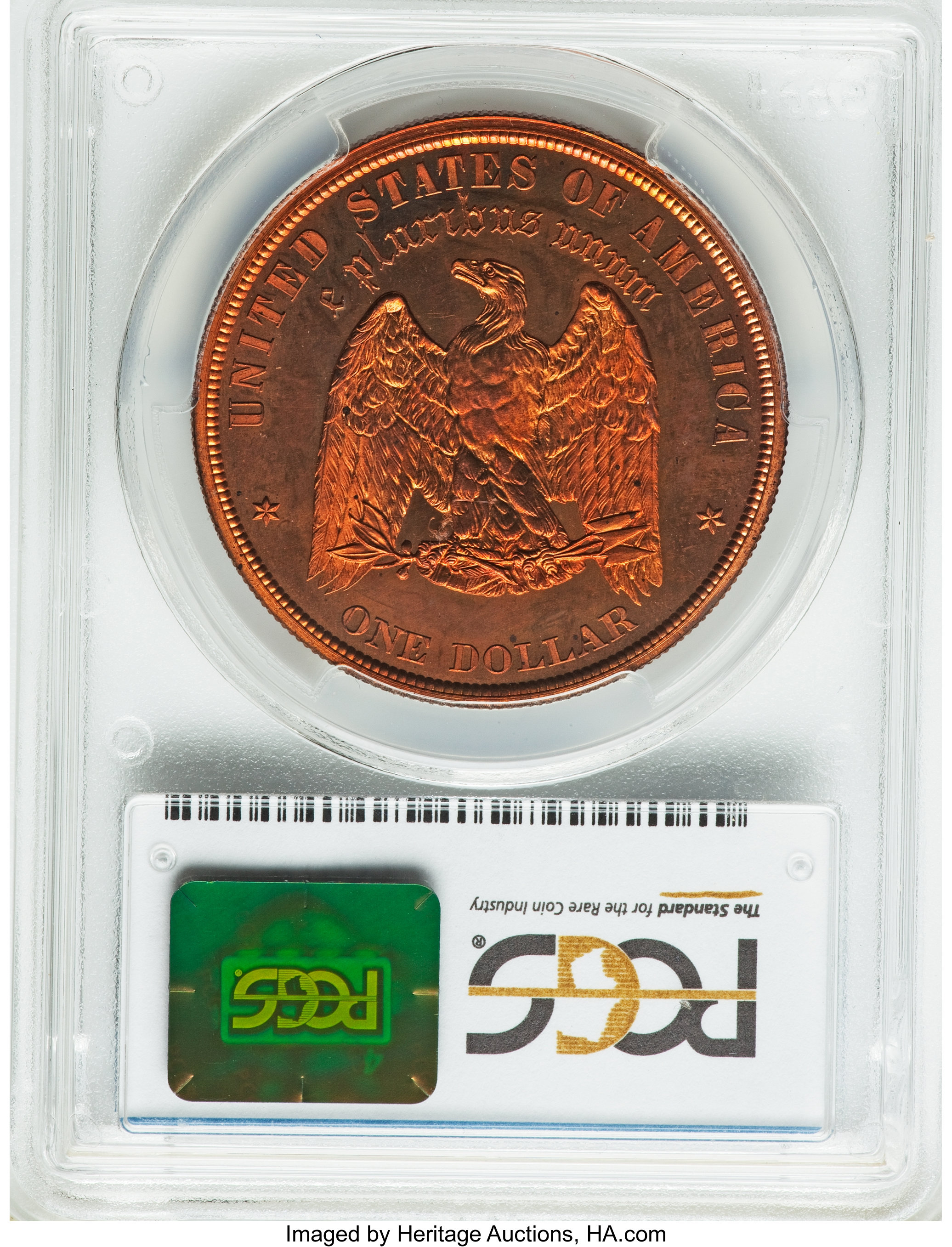 image for: 1878 $1 Morgan Dollar, Judd-1565, Pollock-1732, High R.7, PR65 Red PCGS....