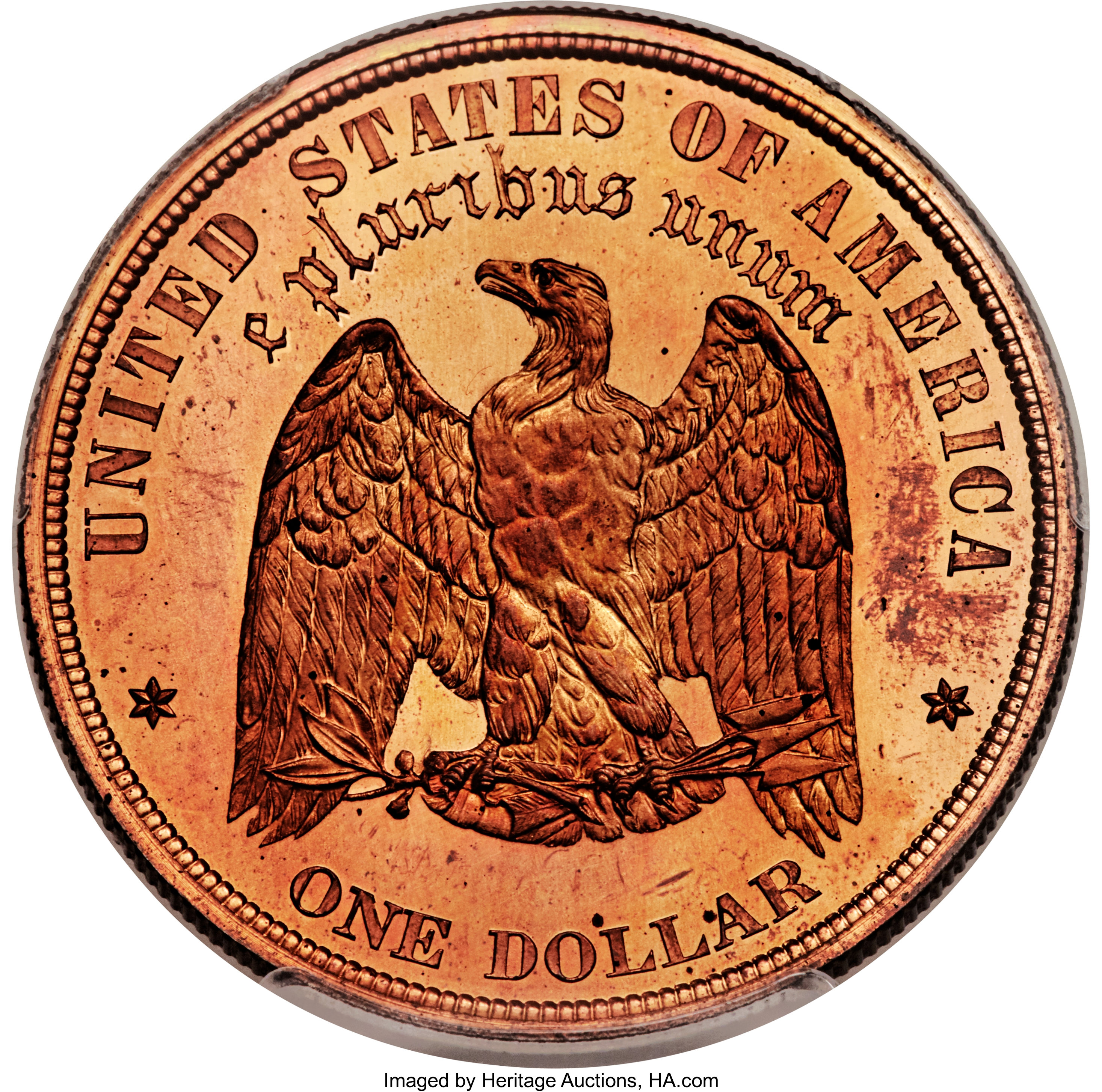 image for: 1878 $1 Morgan Dollar, Judd-1565, Pollock-1732, High R.7, PR65 Red PCGS....