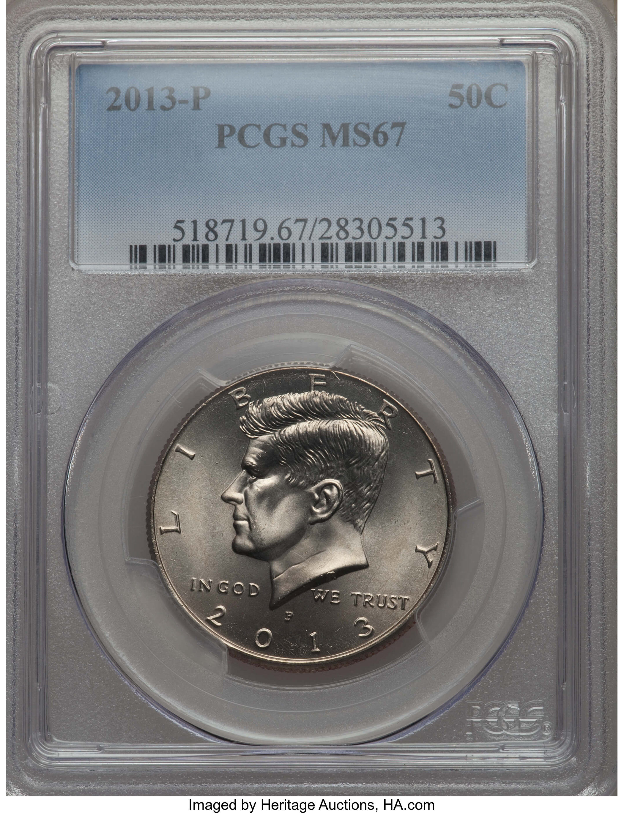 image for: 2013-P 50C MS67 PCGS. PCGS Population: (171/7). NGC Census: (0/0)....
