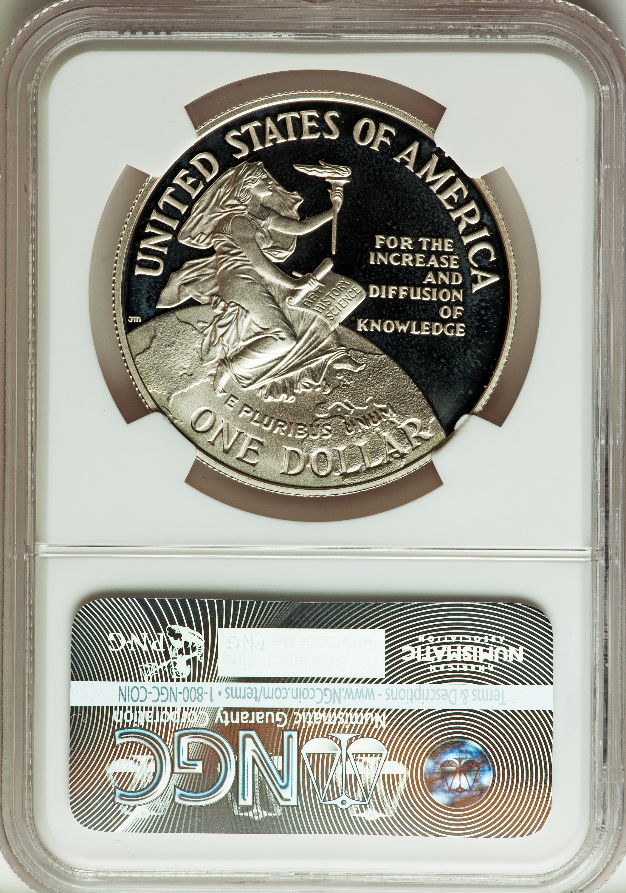 1996-P S$1 Smithsonian Institution 150th Anniversary PR DCAM PR68 DCAM thumbnail 2