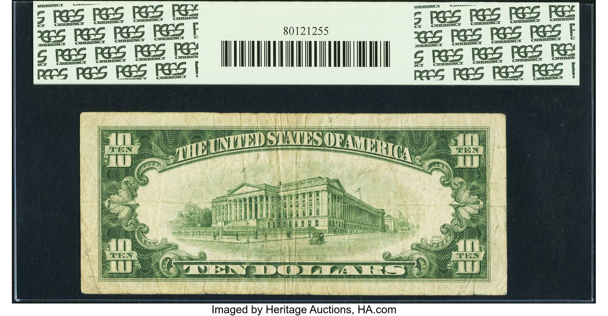 image for: Fr. 2007-C* $10 1934B Federal Reserve Note. PCGS Fine 15....