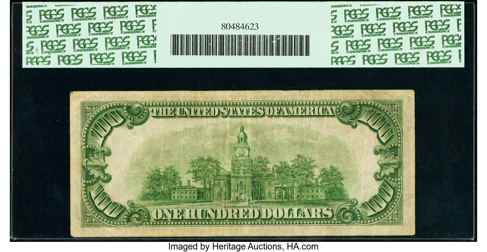 image for: Fr. 2153-L* $100 1934A Mule Federal Reserve Star Note. PCGS Very Fine 25....