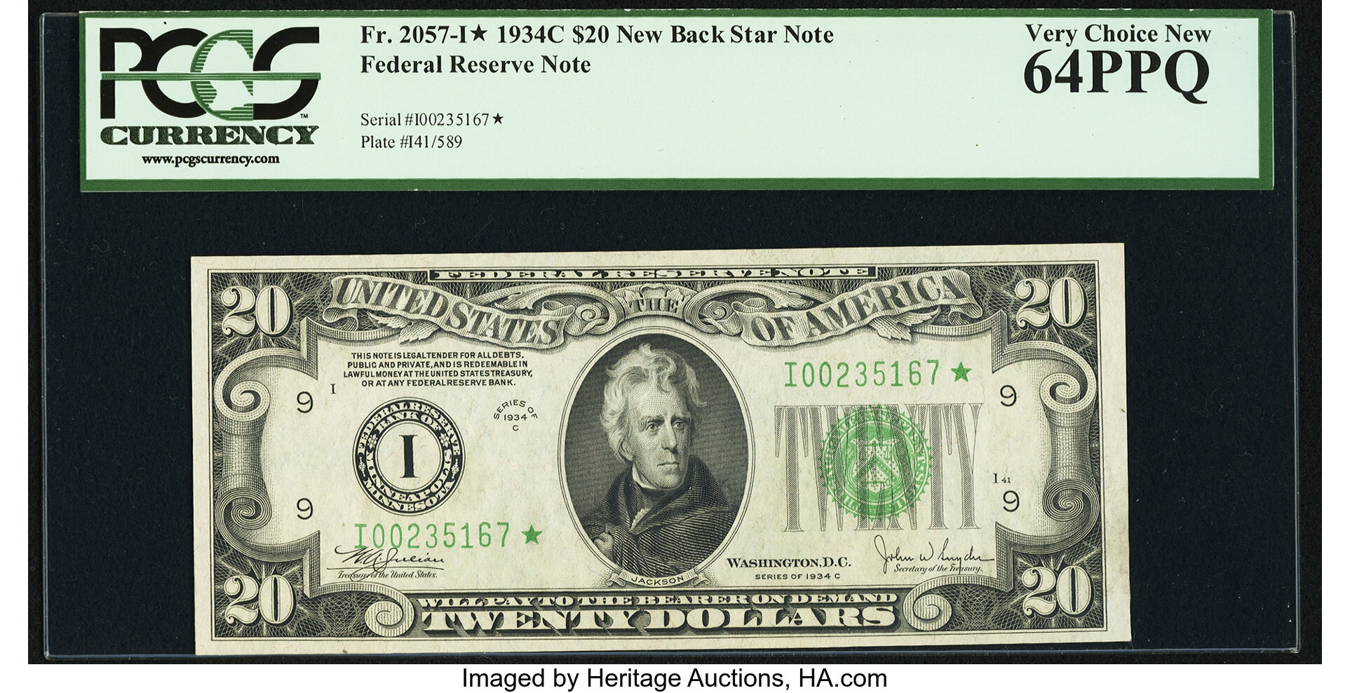 1934C $20 Minneapolis, Star Replacement (Fr. 2057I*)