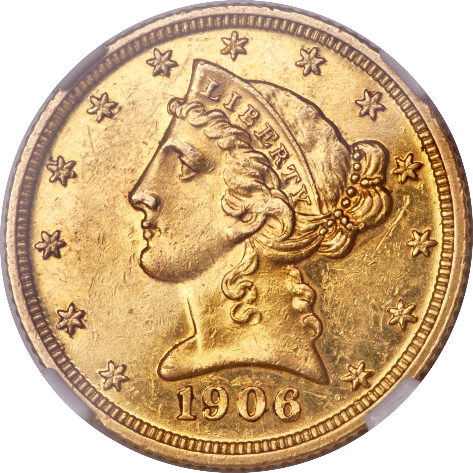 image for: 1906 $5 PR58 NGC....