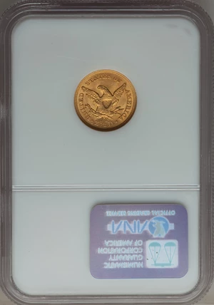image for: 1865-S $2 1/2 MS62 NGC....