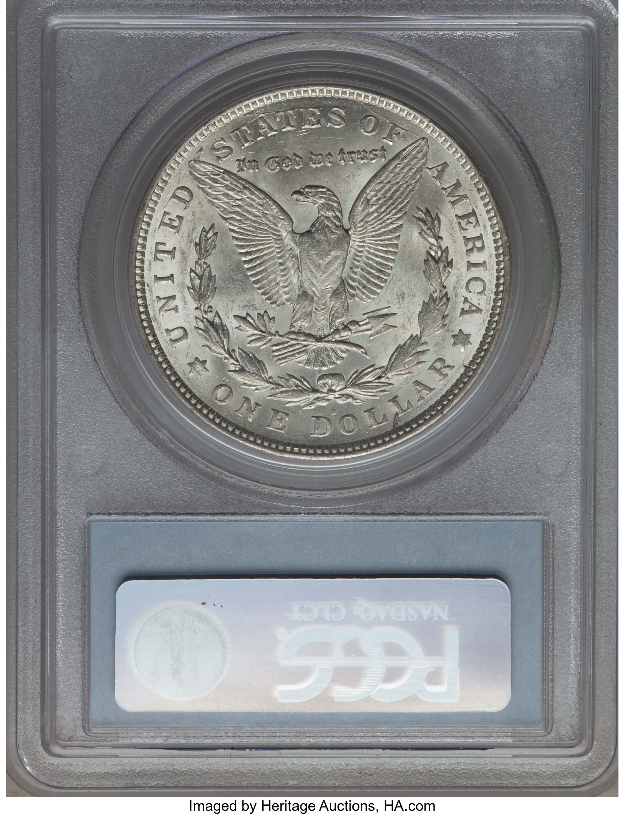 1921-D $1  Wing Dot, VAM-3A AU58 thumbnail 2