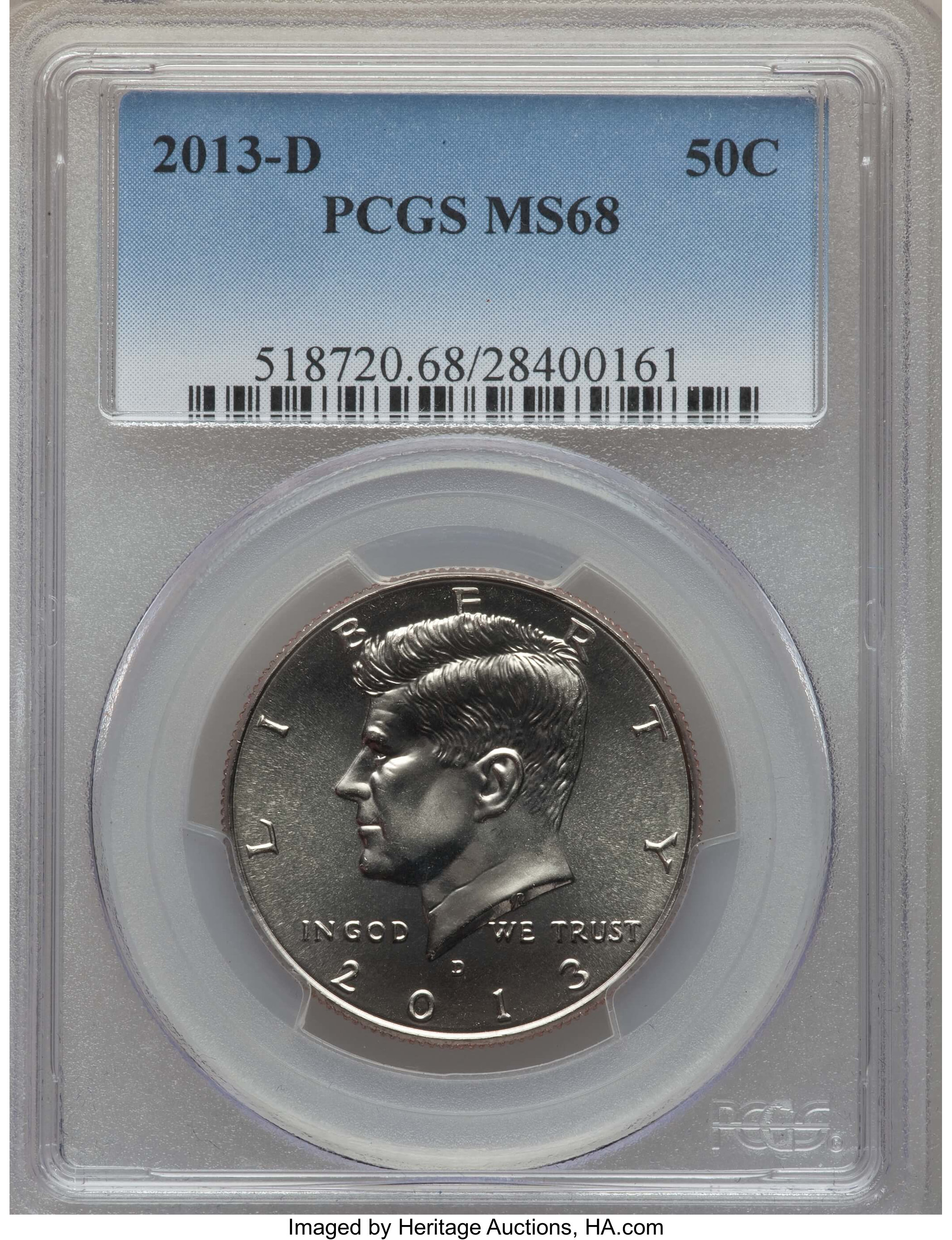 image for: 2013-D 50C MS68 PCGS. PCGS Population: (46/0). NGC Census: (0/0).  ...