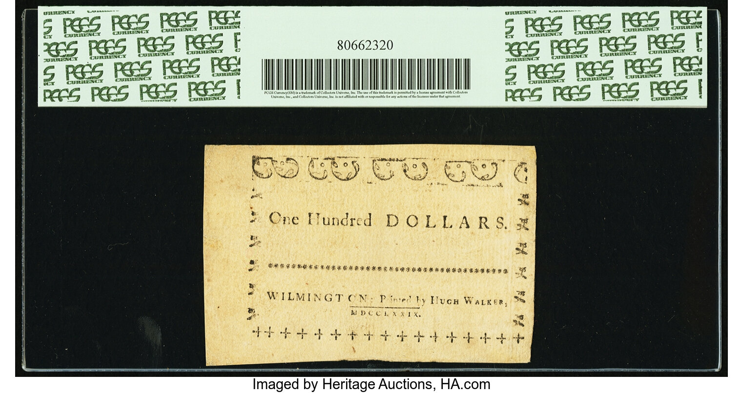 image for: North Carolina May 15, 1779 $100 A Free Commerce PCGS Apparent Choice About New 55....
