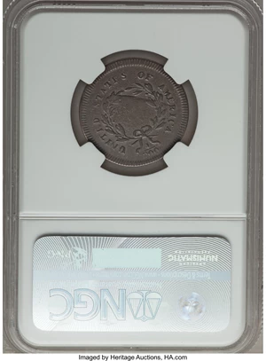 image for: 1795 1/2 C Plain Edge, No Pole, Thick Planchet, C-5b, B-5b, R.4, VF30 NGC....