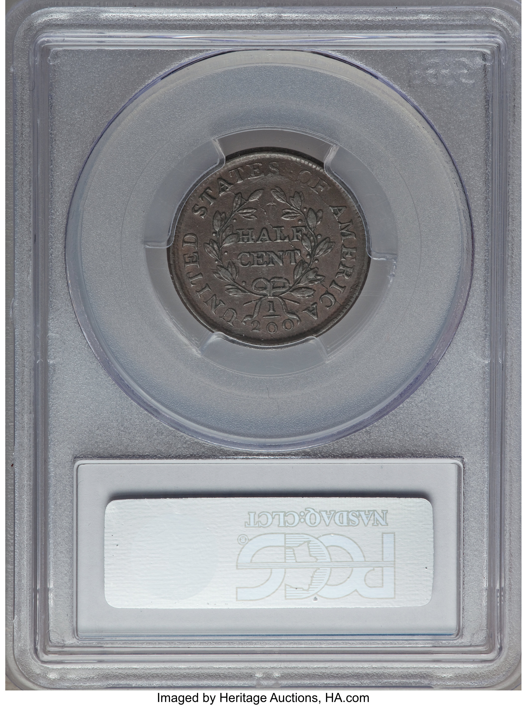 1804 1/2c Spiked Chin, C-5 MS BN XF40 BN thumbnail 4