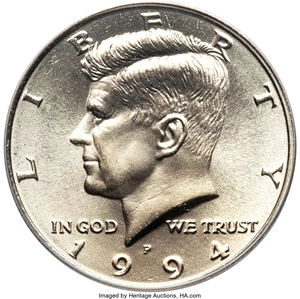 image for: 1994-P 50C MS68 PCGS....