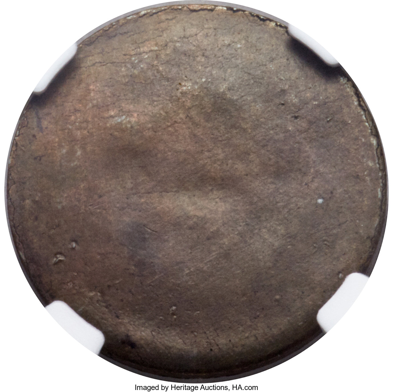 image for: 1849 $2 1/2 Mormon Quarter Eagle, Uniface Copper Restrike, Plain Edge, K-1a, Low R.7, MS62 Brown NGC....