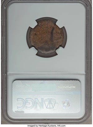 image for: 1850 $5 Mormon Five Dollar, Uniface Copper Restrike, Plain Edge, K-7, R.7, MS63 Red and Brown NGC....