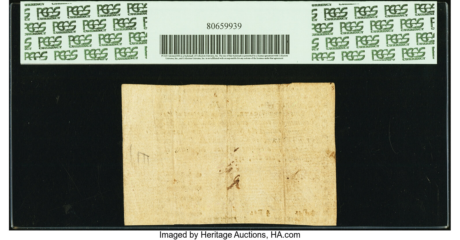 image for: Georgia June 8, 1777 $4/5 PCGS Extremely Fine 40PPQ....