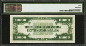 image for: Fr. 2231-G $10,000 1934 Light Green Seal Federal Reserve Note. PMG Extremely Fine 40....